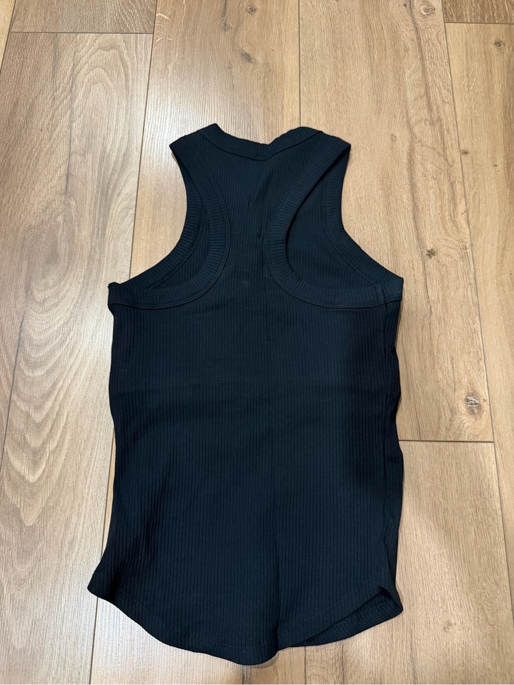 Fabletics Black Ribbed Racerback Tank - Picture 3 of 4